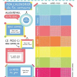 Auzou Editions Ma pochette d'aimants Calendrier de la semaine