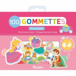 Auzou Editions Ma pochette de 100 gommettes Princesses