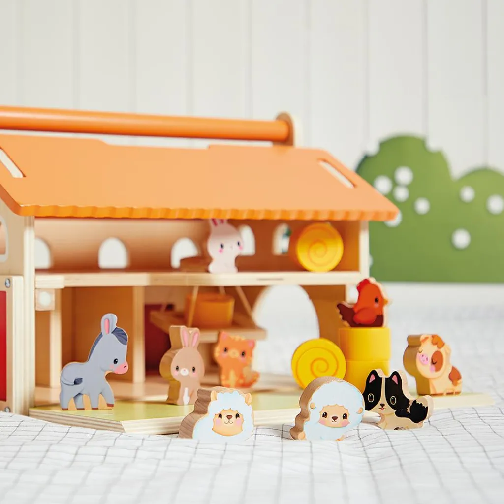 Janod Ma première ferme en bois (18 pièces)