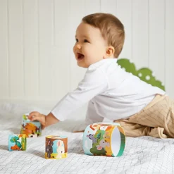 Janod Ma première pyramide à empiler Ferme poule (6 pièces)