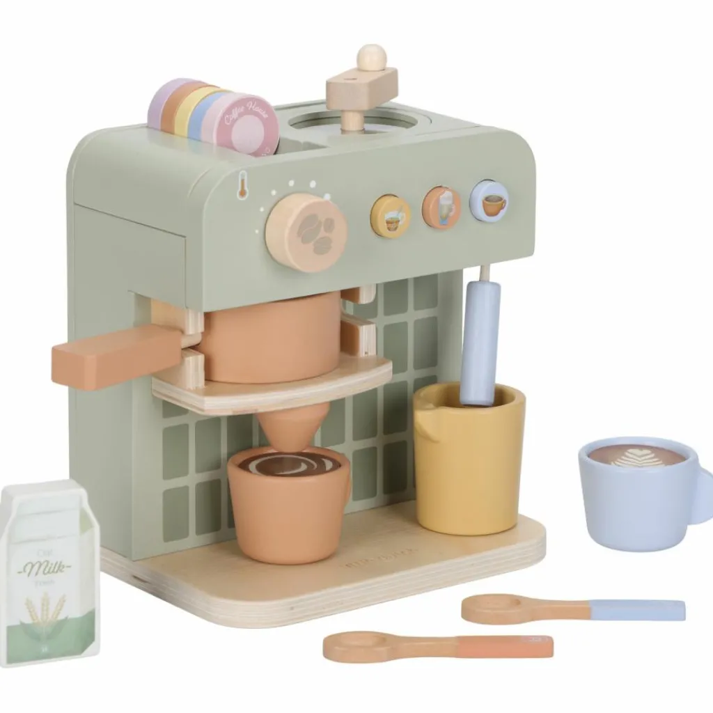 Clearance Machine à café en bois FSC Dînette Et Aliments Factices