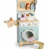 Tender Leaf Machine à laver avec accessoires en bois