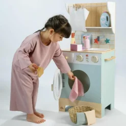 Tender Leaf Machine à laver avec accessoires en bois