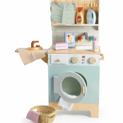 Tender Leaf Machine à laver avec accessoires en bois