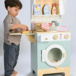Tender Leaf Machine à laver avec accessoires en bois
