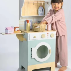 Tender Leaf Machine à laver avec accessoires en bois