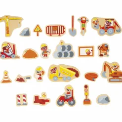Discount Magnets Engins de chantier (24 pièces) Jeu Magnétique
