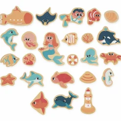 Janod Magnets Monde marin (24 pièces)