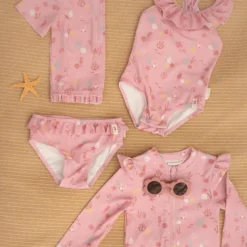 Little Dutch Maillot de bain 1 pièce à volants Ocean Treasures (3-4 ans)