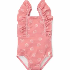 Little Dutch Maillot de bain 1 pièce à volants Ocean Treasures Pink (3-4 ans)