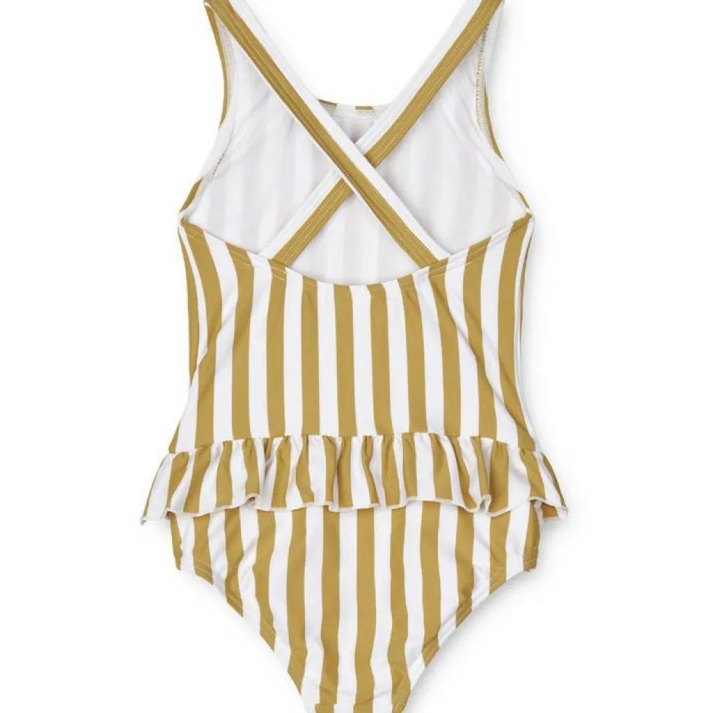 Liewood Maillot de bain Amara rayé Yellow mellow White (18-24 mois)