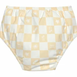 Maillot de bain couche Check Pattern vanille et écru (19-24 mois) Maillot De Bain