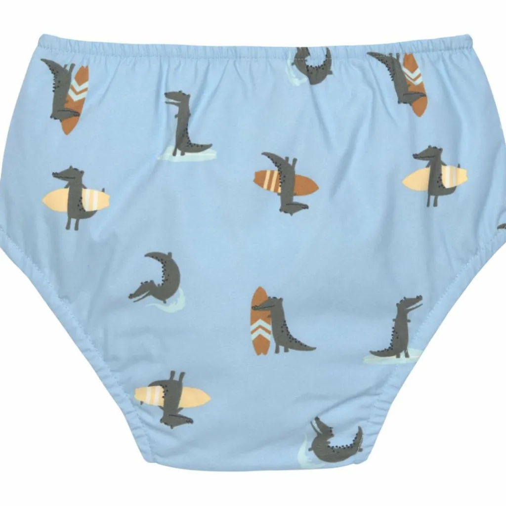 Lässig Maillot de bain couche Crocodile bleu ciel (13-18 mois)