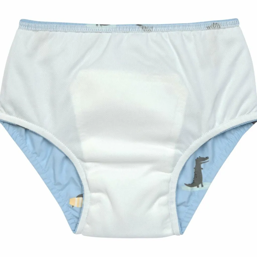 Lässig Maillot de bain couche Crocodile bleu ciel (13-18 mois)