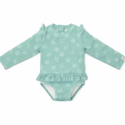 Outlet Maillot de bain manches longues 1 pièce à volants Ocean Treasures Surf Blue (6-12 mois) Maillot De Bain