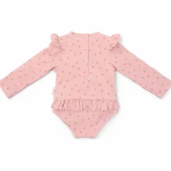 Hot Maillot de bain manches longues 1 pièce à volants Sunny Flowers Blush (1-2 ans) Maillot De Bain