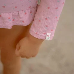 Hot Maillot de bain manches longues 1 pièce à volants Sunny Flowers Blush (1-2 ans) Maillot De Bain