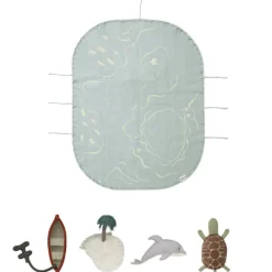 Mallette textile Green Toy The Island Jeu De Motricité Fine