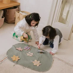 Best Mallette textile Green Toy Flower Garden Jeu De Motricité Fine