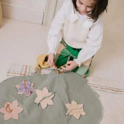 Best Mallette textile Green Toy Flower Garden Jeu De Motricité Fine