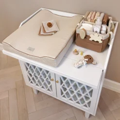 Cam Cam Copenhagen Matelas à langer Classic Stripes Camel (63 x 49 cm)