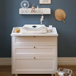 Cam Cam Copenhagen Matelas à langer Classic Stripes Camel (63 x 49 cm)