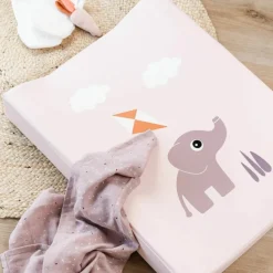 Done by Deer Matelas à langer easy wipe Playground Rose