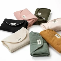 BEBEL Matelas à langer effet lin camel