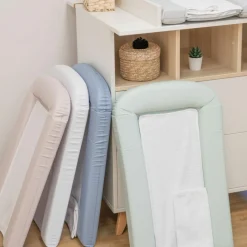 Domiva Matelas à langer nuage avec 2 carrés éponges (42 x 70 cm)