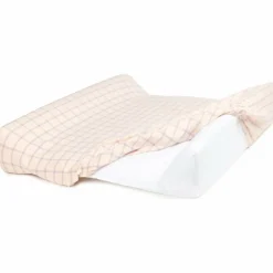 Outlet Matelas à langer Stories Édition limitée Powder mauve grid Matelas À Langer