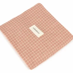 Nobodinoz Matelas à langer Stories Édition limitée Pink cream grid