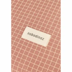 Nobodinoz Matelas à langer Stories Édition limitée Pink cream grid