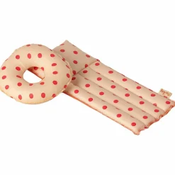 Maileg Matelas de plage Souris Pois rouges