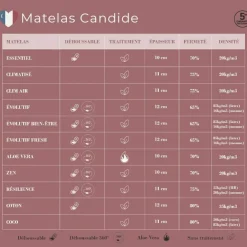 Enfant Candide Matelas Evolutif Bien Être déhoussable 360° (60x120 cm)