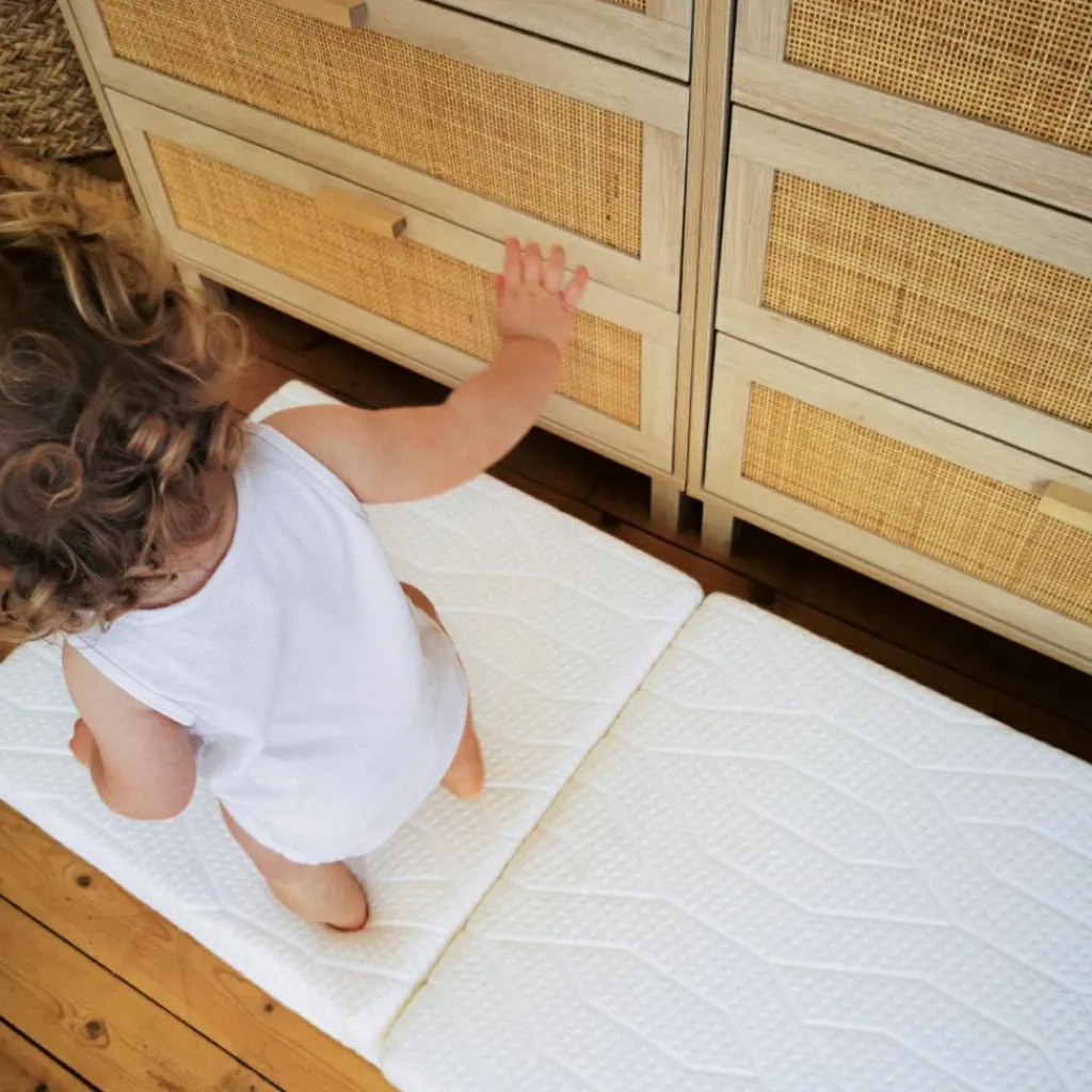 Hot Matelas pliant 2 parties Zen déhoussable (60x120 cm) Enfant Matelas De Voyage