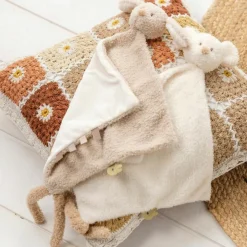 Clearance Maxi doudou attache sucette Teddy Souris Ecru Doudou Attache Sucette