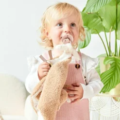 Nattou Maxi doudou attache sucette Teddy Ours Caramel