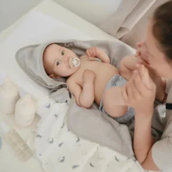 Best Maxi lange en coton bio Baleine (120 x 120 cm) Lange