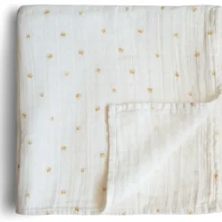 Mushie Maxi lange en coton bio Couronne (120 x 120 cm)