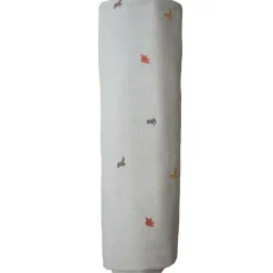 Mushie Maxi lange en coton bio Dinosaure (120 x 120 cm)