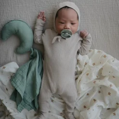 Mushie Maxi lange en coton bio Sparrows (120 x 120 cm)