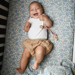 Maxi lange en coton Blue Flowers (120 x 120 cm) Lange