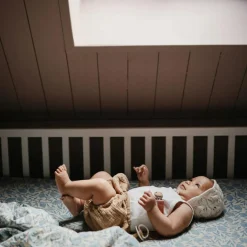 Maxi lange en coton Blue Flowers (120 x 120 cm) Lange