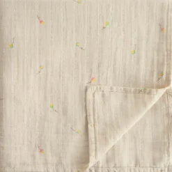 Mushie Maxi lange en coton Kite (120 x 120 cm)