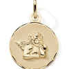 Discount Médaille ronde Ange 15 mm (or jaune 375°) Médaille Religieuse