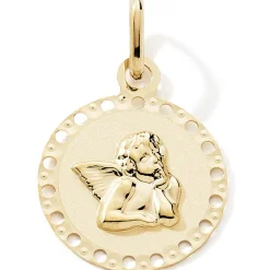 Sale Médaille ronde Ange (or jaune 9 carats) Médaille Religieuse