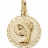 Baby bijoux Médaille ronde Vierge (or jaune 9 carats)