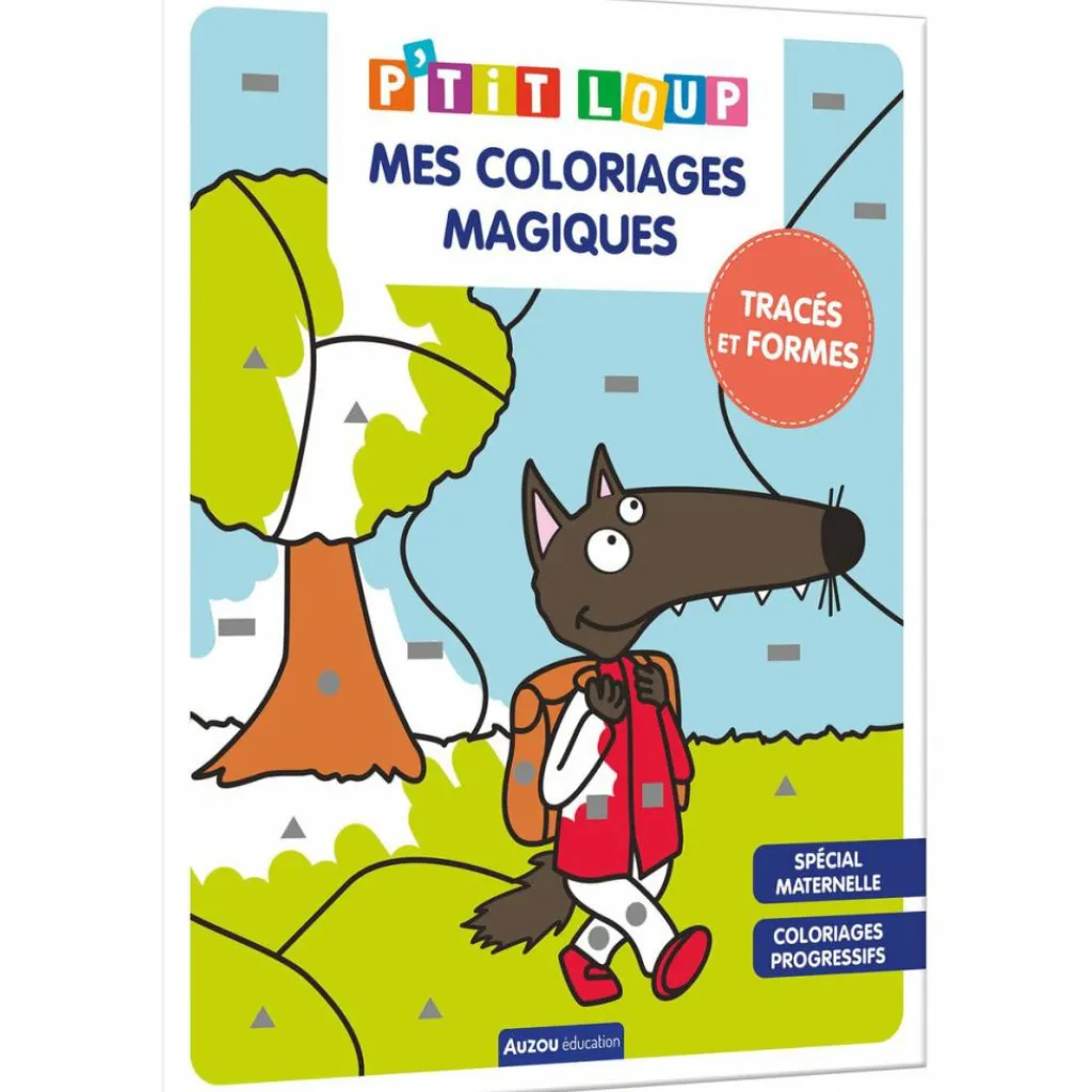 Mes coloriages magiques P'tit Loup - Tracés et formes Dessin Et Peinture