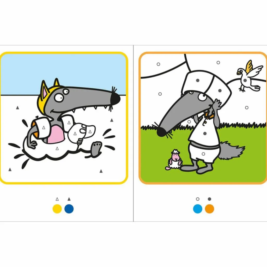 Mes coloriages magiques P'tit Loup - Tracés et formes Dessin Et Peinture