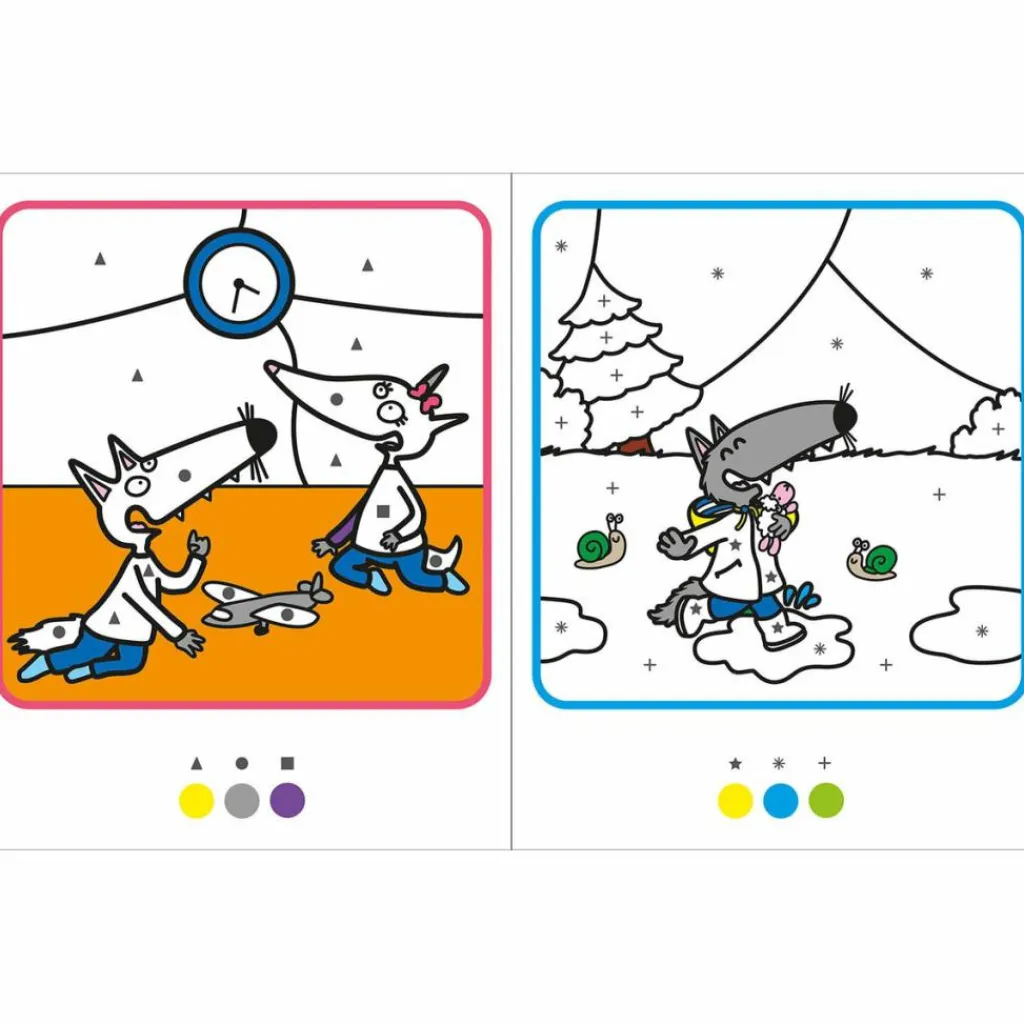 Mes coloriages magiques P'tit Loup - Tracés et formes Dessin Et Peinture